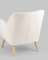 Кресло Richie, белая обивка тедди