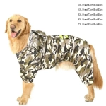 Дождевик для крупных пород собак «KOMFORT», принт хаки, р 4XL