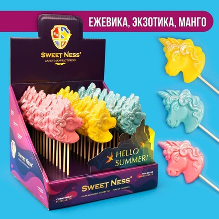 Карамель леденцовая Единорог, микс, 30 г
