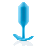 Голубая анальная пробка для ношения 12,7см b-Vibe Snug Plug 3 BV-009-TL