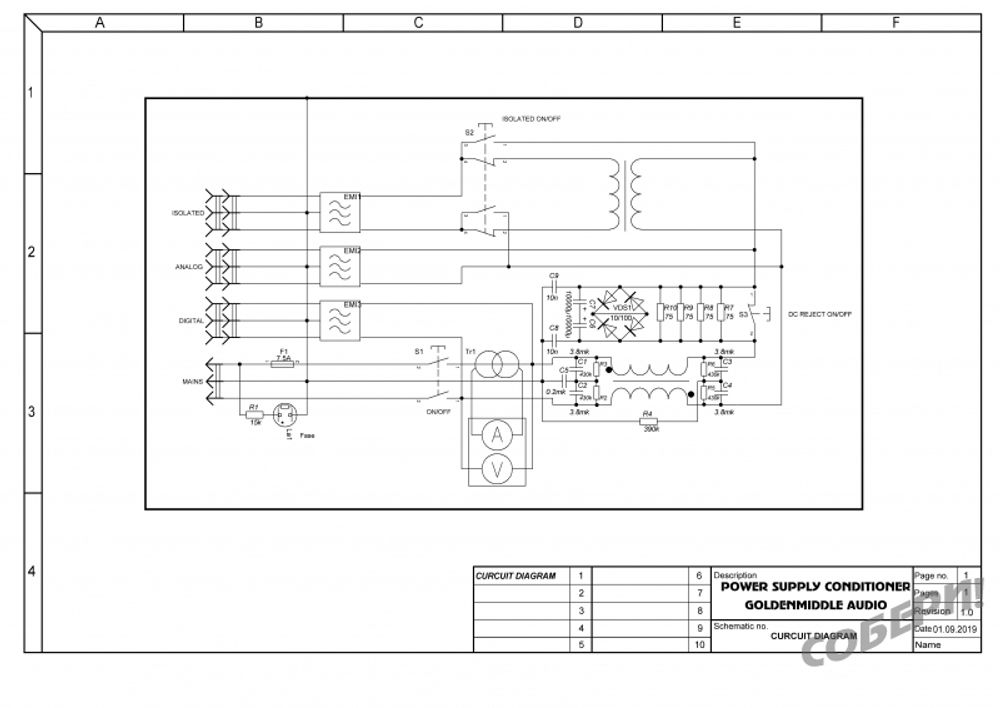 сетевой фильтр питания принципиальная схема