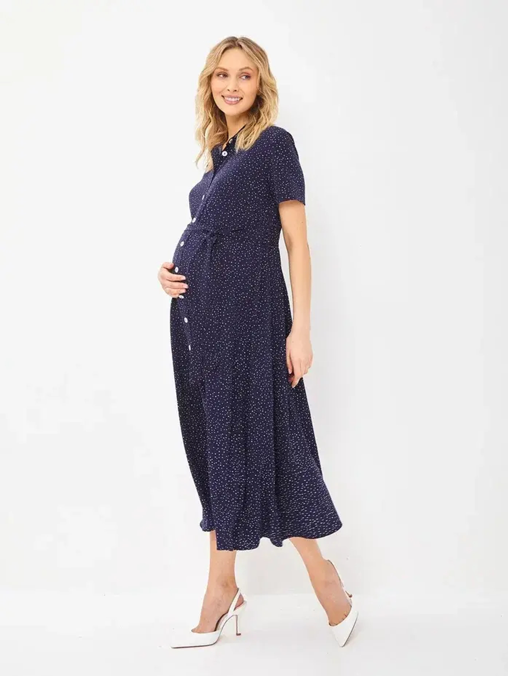 Платье-рубашка "Ассоль" для беременных и кормящих мам