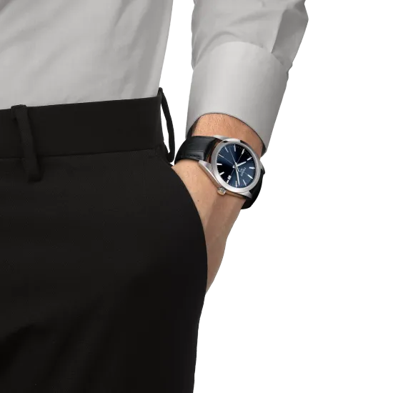 Tissot T127.410.16.041.01 мужские часы на ремне Gentleman