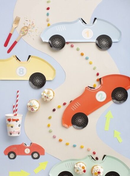 Тарелки "Гоночные машинки" 8 шт.