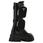 PRADA Monolith Knee high Boots Women"s Black