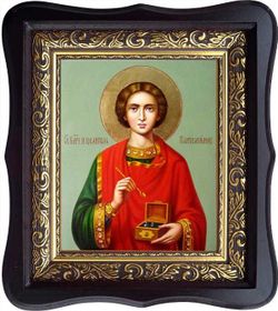 Пантелеймон Святой Целитель. Икона на холсте.