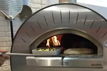 Печь для пиццы на газе и дровах Alfa Pizza Quattro Pro Gas (4 пиццы)