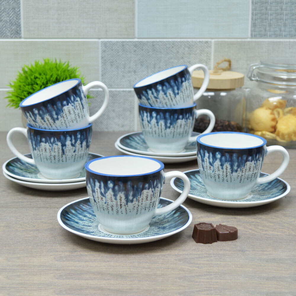 Чайный набор 12 предметов "Blue star"