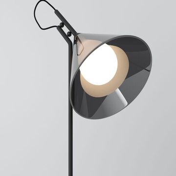 Настольный светильник со стеклянным плафоном 1*G9 01186/1 чёрный Enigma Eurosvet