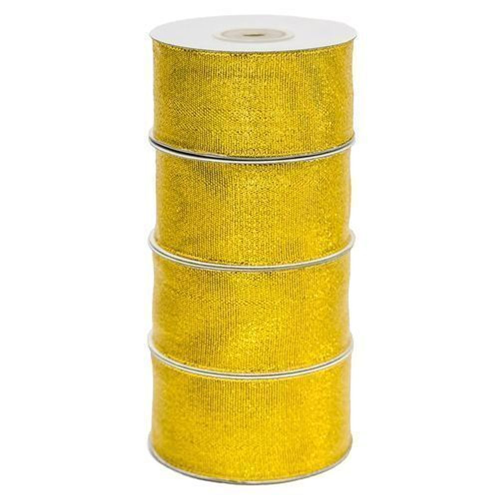 Лента-парча 4см*25ярд ЗОЛОТО