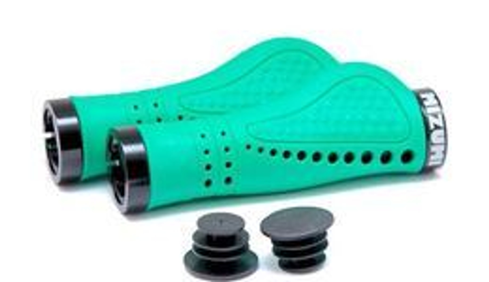 Грипсы анатомические Mizumi 3738 с Lock on зеленый