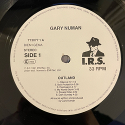 Винтажная виниловая пластинка LP Gary Numan Outland (Германия 1991)
