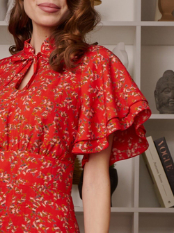 Платье на завязках