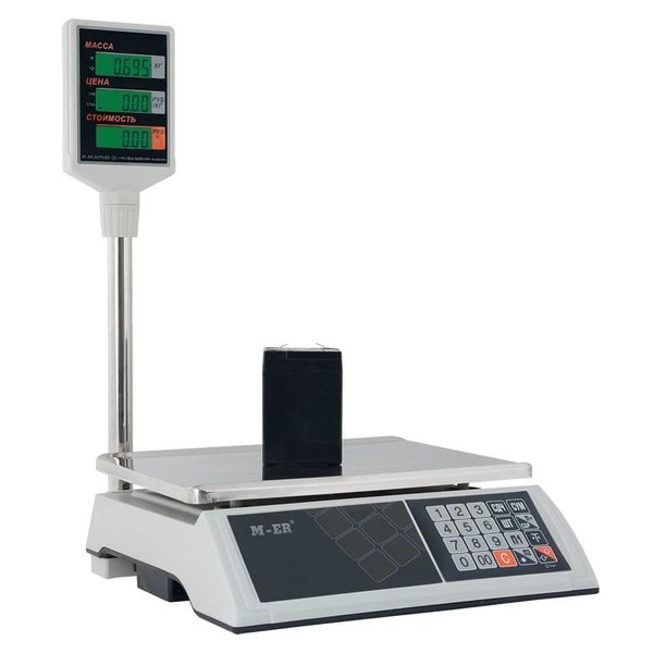 Весы торговые настольные Mertech M-ER 327ACP-15.2 Ceed, 15кг, 2гр, 325х230, с поверкой, со стойкой