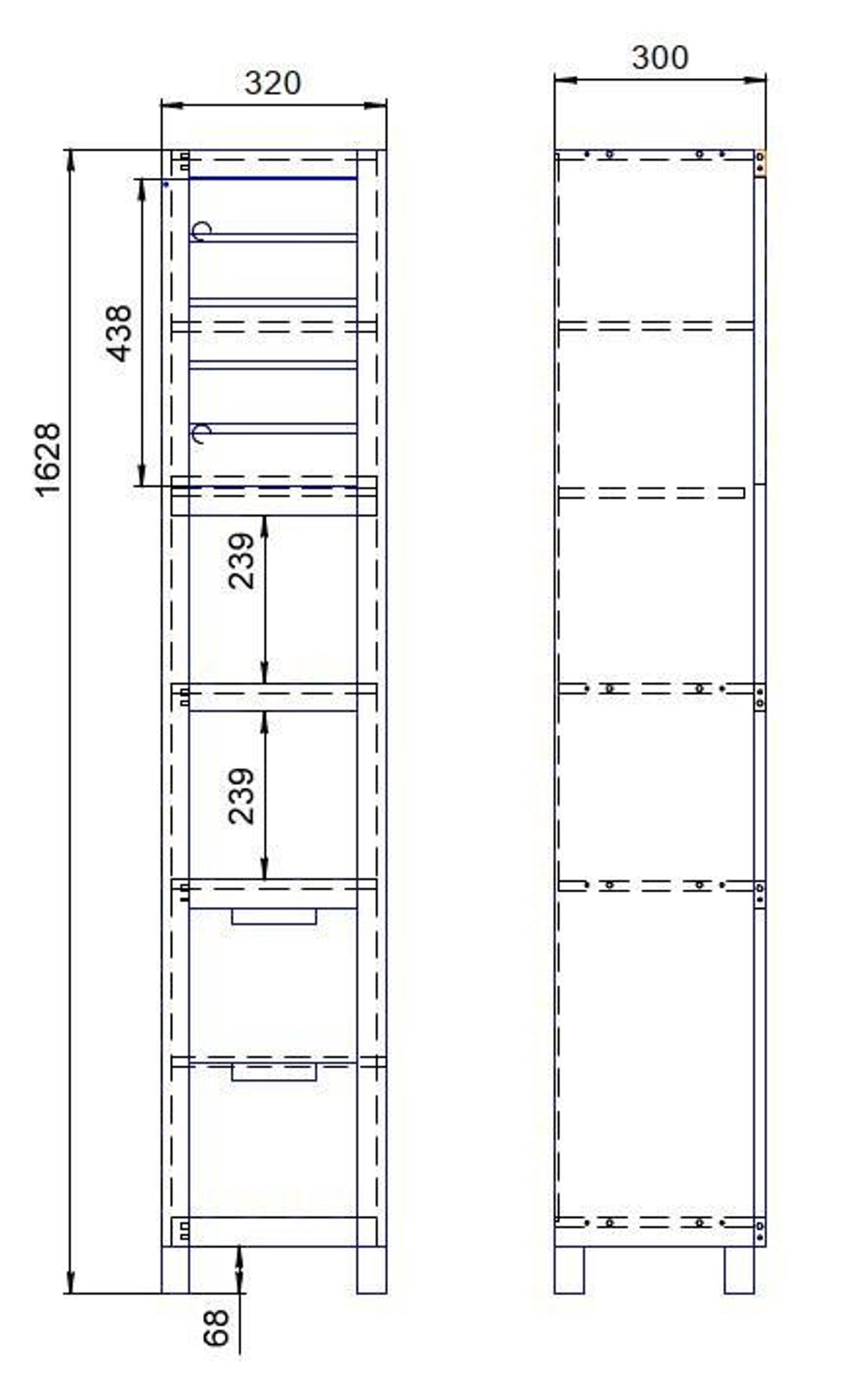 Шкаф книжный