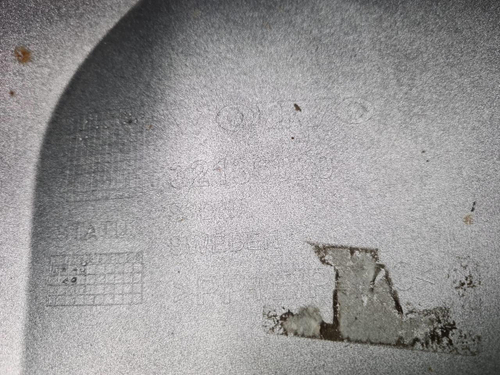 Юбка заднего бампера Volvo V90 (2016-2020)