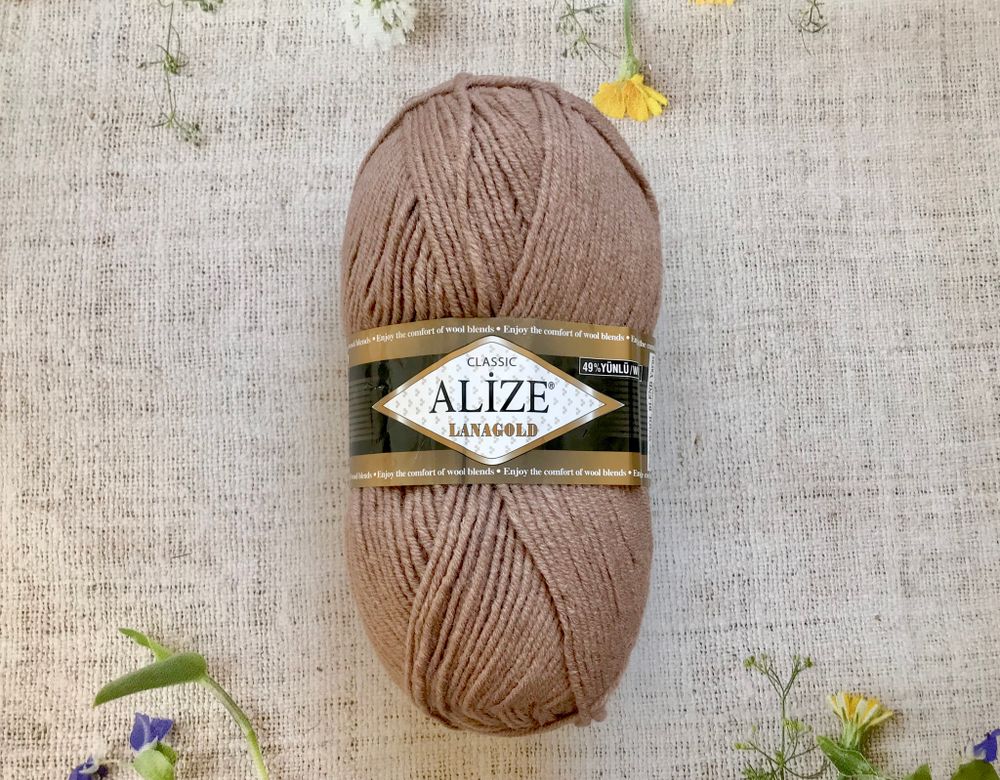 Пряжа ALIZE &quot;Lana Gold Classic&quot;. 584 норка