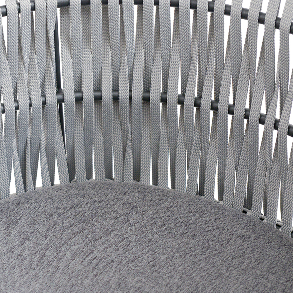 Лаунж-кресло Bergenson Bjorn Haugen, темно-серое/светло-серое