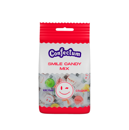 Карамель леденцовая "Confectum Smile Candy МИКС", 60 гр х 12шт