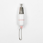 Белый вибратор-брелок с 3 сменными насадками (Цвет: белый)