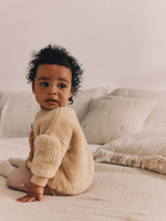 Толстовка флисовая и легинсы в комплекте для малышей Next 904-482, Бежевый, Коричневый