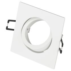 Светильник встраиваемый алюминиевый ЭРА KL87 WH под лампу MR16 GU5.3 белый | Алюминиевые встраиваемые светильники