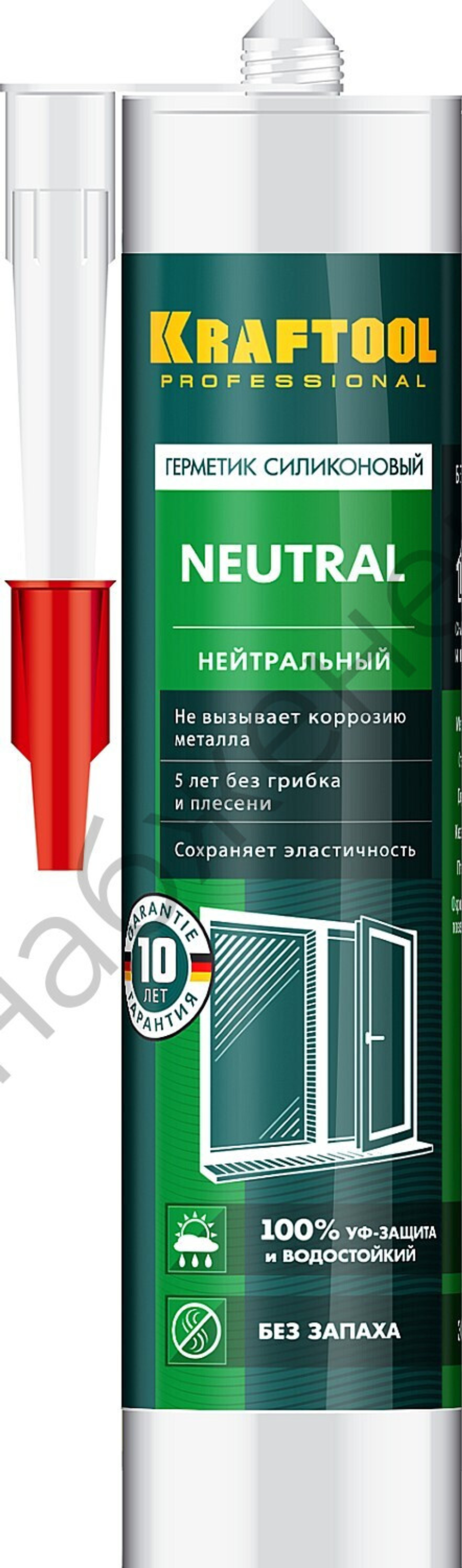 KRAFTOOL Neutral 300 мл белый, Нейтральный силиконовый герметик (41257-0)