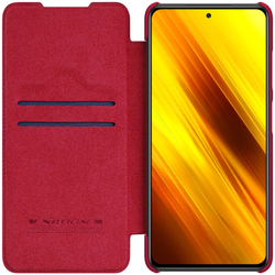 Кожаный чехол-книжка Nillkin Leather Qin для Xiaomi Poco X3 NFC / X3 Pro