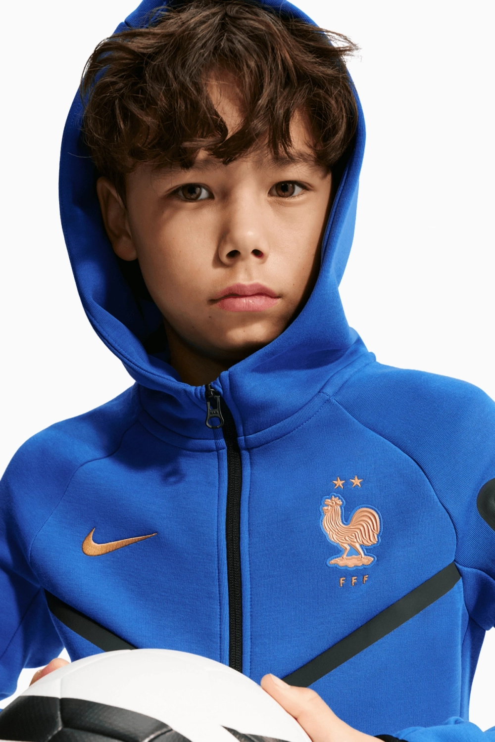 Кофта Nike France 2026 Tech Fleece Windrunner Junior - синий