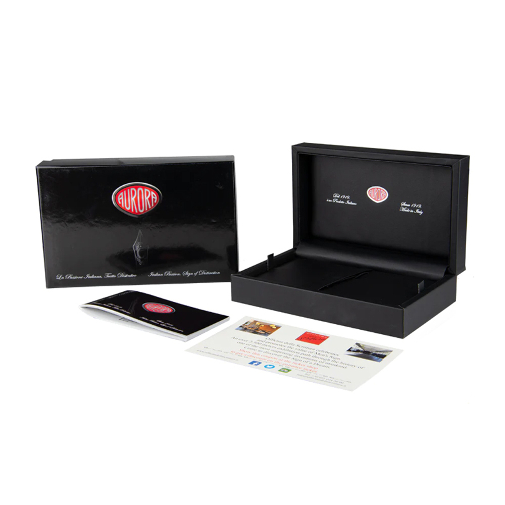 Перьевая ручка Aurora Ipsilon Deluxe red CT, перо - F, в подарочной коробке