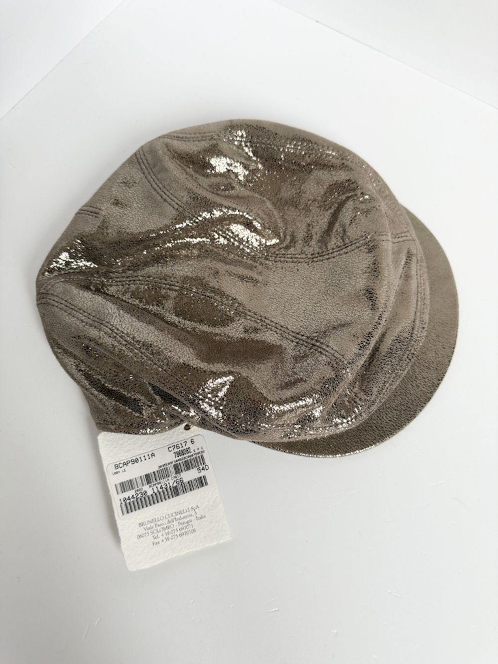 Кожаная кепка Brunello Cucinelli , 116