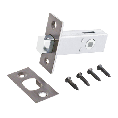 Задвижка АЛЛЮР АРТ LВ45-6 MBN графит 6мм торц.планка 25мм б/ручек / 11133