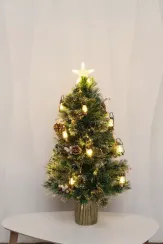 Настольная оптоволоконная елка Рождественские Огни 60 см., леска+пвх, контроллер (Т2301-60)