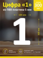 Цифра из пластика на стену
