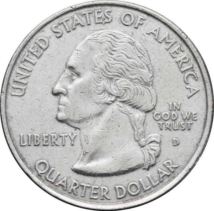 25 центов (1/4 доллара, квотер) 2006 США «Штат Невада» (D) VF-XF