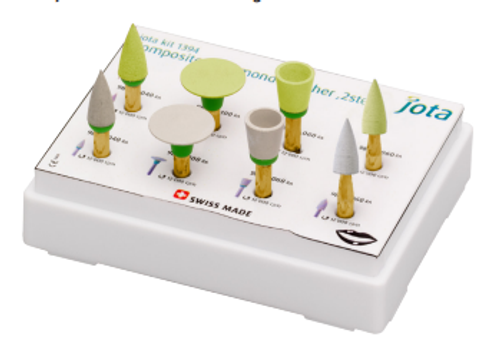 Набор полиров с алмазной крошкой, двухэтапная система (8 инструментов), JOTA, Швейцария