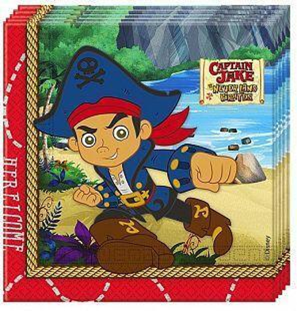 Салфетки 33*33 см "Капитан Джейк" / Captain Jake / набор 20 шт. / (ЕС)
