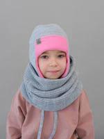 Шапка весенняя/осенняя вязаная (Жемчужно-пепельный) ТОКИ*