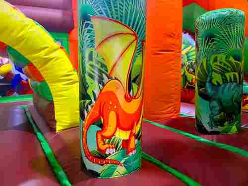 Коммерческий надувной батут «Дино-прыжок» 5х5.5х4м