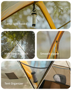 Палатка Naturehike KOTA 6, 6-местная, алюминиевый каркас, серо-коричневая