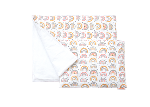 Постельное бельё в детскую кроватку «Радуга» (белый, сатин)