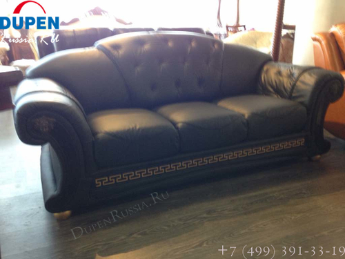 Диван-кровать Versace 3-х местный черный