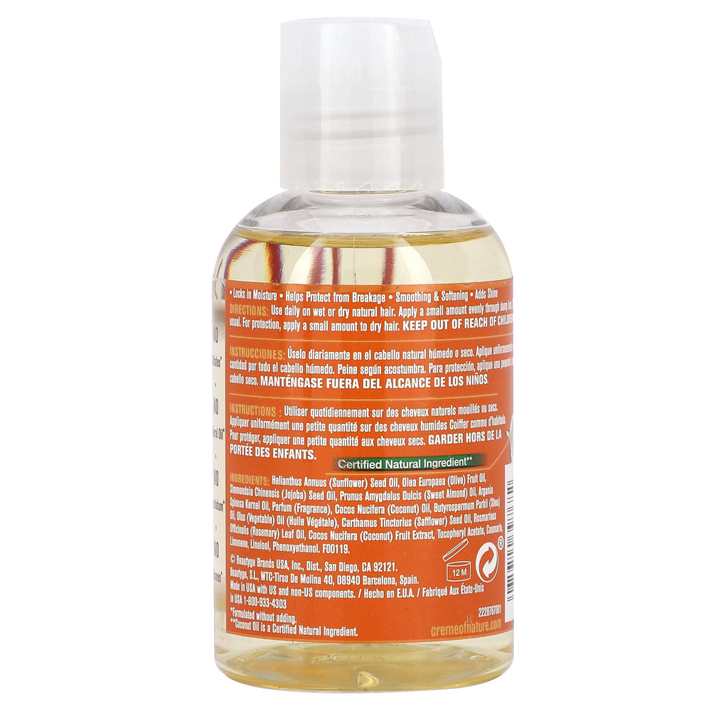 Creme Of Nature, Кокосовое молоко, лечебное масло Essential 7, 118,3 мл (4 жидк. унц.)