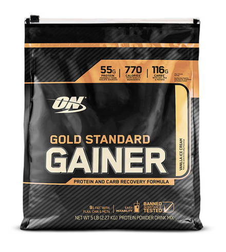 Gold standart gainer 5 lb vanilla ON