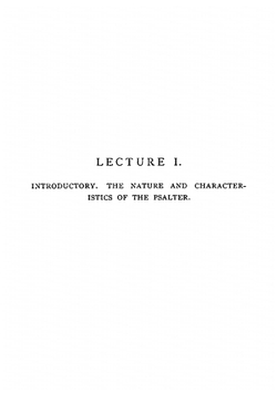 The Psalter: a witness to the divine origin of the Bible | Talbot W. Chambers