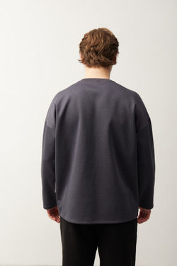 Лонгслив графитовый