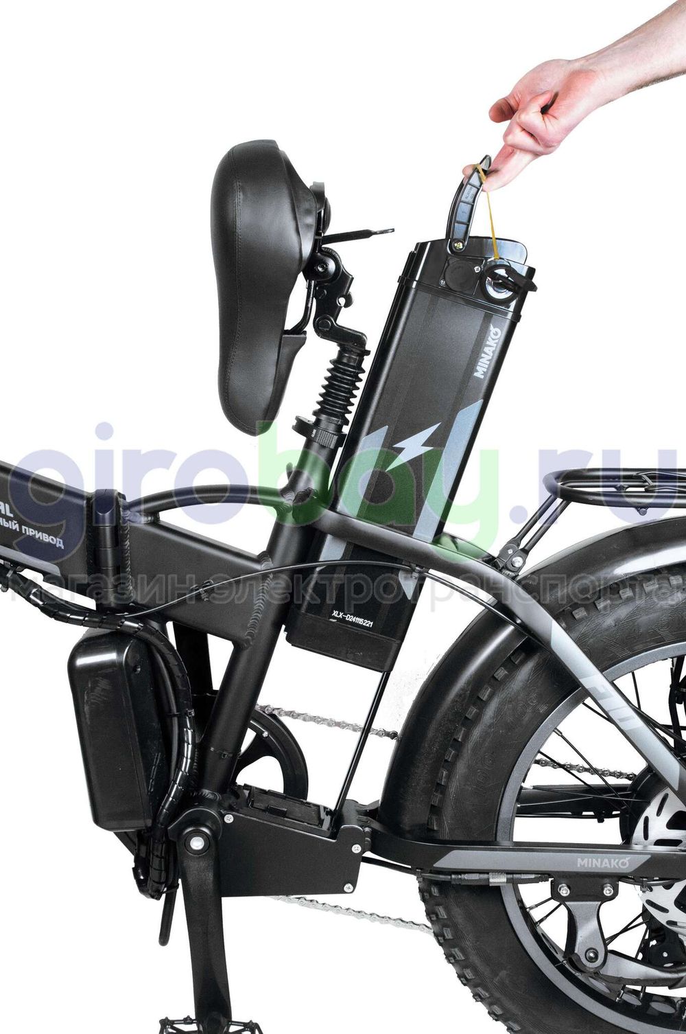 Электровелосипед Minako F10 Pro Dual 48V/20Ah (полный привод) 2025 года - Черный обод Электровелосипед Minako F10 Pro Dual 48V/20Ah (полный привод) 2025 года - Черный обод фото №5