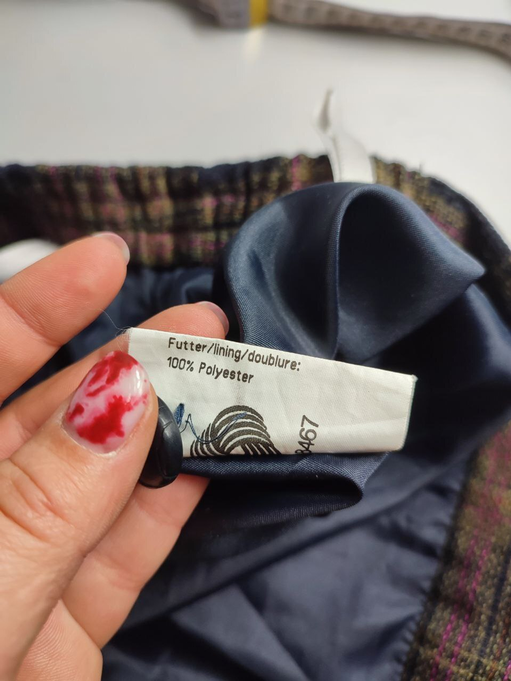 Юбка Gessler шерстяная в клетку 46 размер