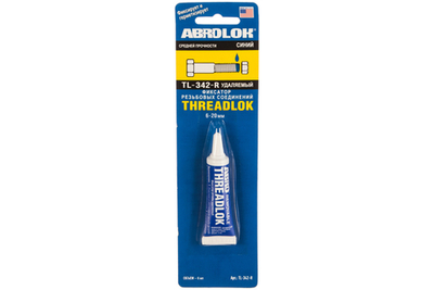 Герметик-фиксатор резьбы 'ABRO' синий, (6 мл)