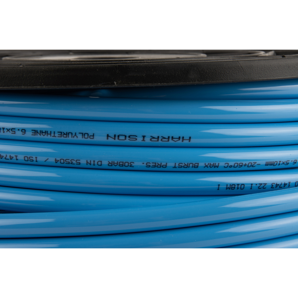 HUS6510-BS Трубка синяя Harrison PU 6.5х10 мм, длина 100 м
